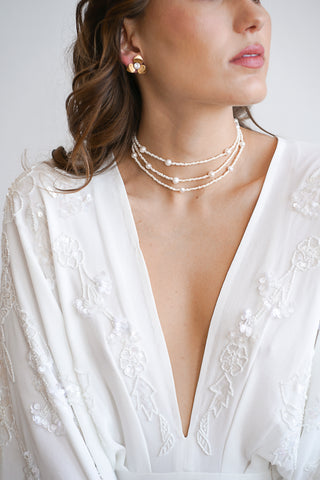 Cosmos - Pearl Back Necklace