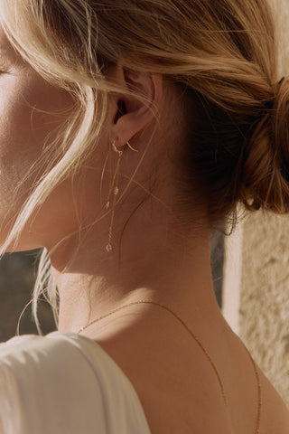 Hirondelle - Crystal drop earrings