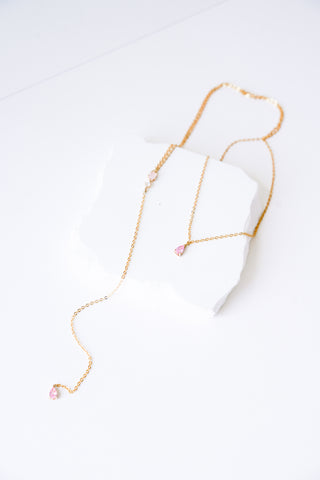 Demoiselle - Crystal Back Necklace