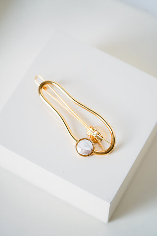 Supernova - Asymmetrical and Pearl Hair Clip