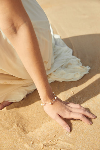 Paraiso - Bracelet with blue stones and cultured pearls