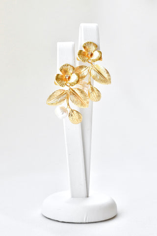 Grandiose - Boucles d'oreilles mariage florales