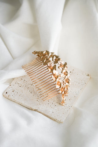 Amour - Peigne mariage fleuri