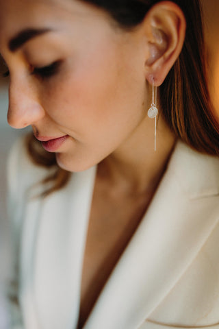 Minime - Stud and mother-of-pearl earrings